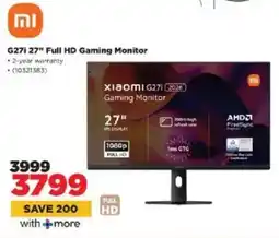 HiFi Corp Xiaomi G271 27" Full HD Gaming Monitor offer