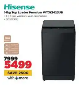 HiFi Corp Hisense Top Loader Premium WT3K1423UB offer