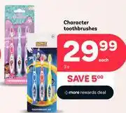 PEP Character Toothbrushes-3s Each offer