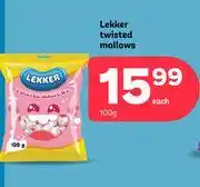PEP Lekker Twisted Mallows-100g Each offer