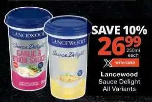 Checkers Lancewood Sauce Delight offer