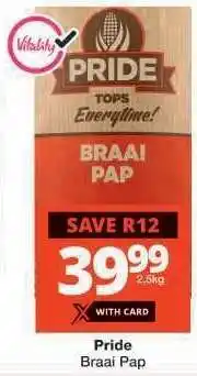 Checkers Pride Braai Pap offer