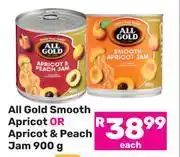 Game All Gold Smooth Apricot Or Apricot & Peach Jam-900g offer