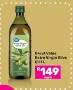 Game Great Value Extra Virgin Olive Oil-1L offer