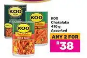 Game Koo Chakalaka Assorted-For Any 2 x 410g offer