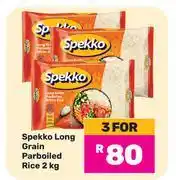 Game Spekko Long Grain Parboiled Rice-For 3 x 2Kg offer