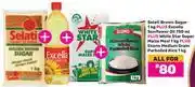 Game Selati Brown Sugar 1Kg+Excella Sunflower Oil 750ml+White Star Super Maize Meal 1KgFor All offer