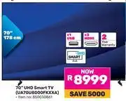 Game Samsung 70 UHD Smart TV UA70U8000FKXXA 850030861 offer