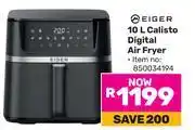 Game Eiger 10L Calisto Digital Air Fryer 850034194 offer