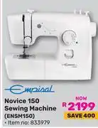Game Empisal Novice 150 Sewing Machine ENSM150 833979 offer
