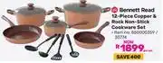 Game Bennett Read 12 Piece Copper & Rock Non Stick Cookware Set 850000359/30774-Per Set offer