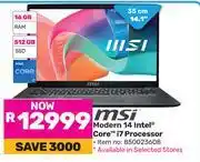 Game MSI Modern 14 Intel Core i7 Processor 850023608 offer