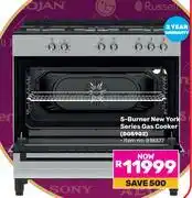 Game Defy 5 Burner New York Series Gas Cooker DGS902 818377 offer