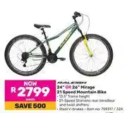 Game Raleigh 24 Or 26 Mirage 21 Speed Mountain Bike-Each offer
