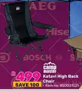 Game Camp Master Katavi High Back Chair offer