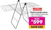 Game Retractaline Pluto Laundry Airer (18m Fold Out Wire Dryer) offer