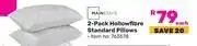 Game Mainstays 2-Pack Hollowfibre Standard Pillows-Each offer