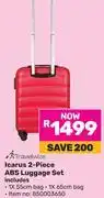 Game Travelwize Icarus 2-Piece ABS Luggage Set offer
