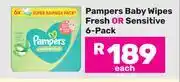 Game Pampers Baby Wipes Fresh Or Sensitive (6 Pack)-Each offer
