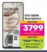Game Honor X7d 128GB Smartphone offer