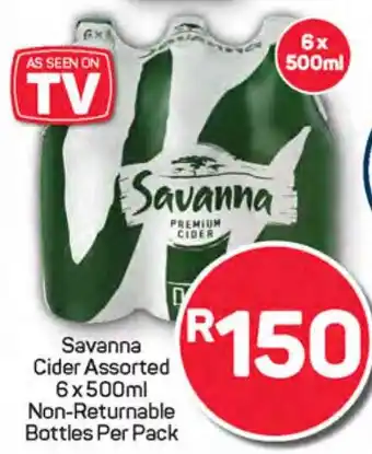 Pick n Pay Savanna Cider Assorted Non-Returnable Bottles offer