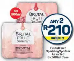 Pick n Pay Brutal Fruit Sparkling Spritzer Assorted Cans offer