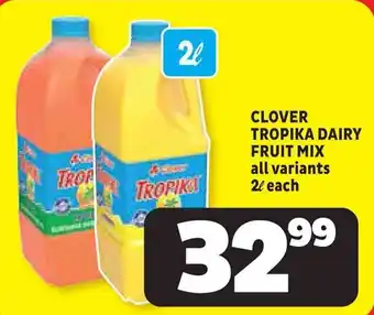 Usave Clover tropika dairy fruit mix offer