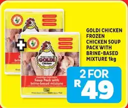 Usave Goldi chicken frozen chicken soup pack with brine-based mixture offer