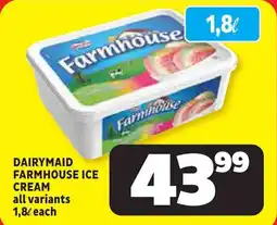 Usave Dairymaid farmhouse ice cream offer