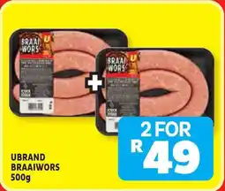 Usave Ubrand Braaiwors offer