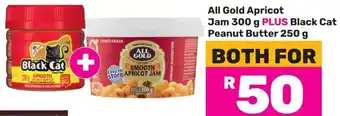 Game All Gold Apricot Jam plus Black Cat Peanut Butter offer