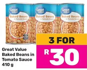 Game Great Value Baked Beans in Tomato Sauce offer