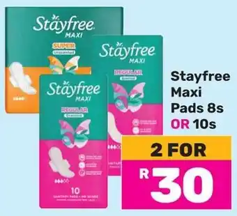 Game Stayfree Maxi Pads offer