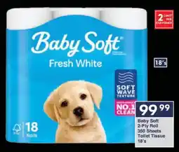 President Hyper Baby Soft 2-Ply Roll 350 Sheets Toilet Tissue offer