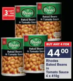 President Hyper Rhodes Baked Beans in Tomato Sauce offer