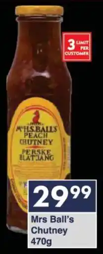 President Hyper Mrs Ball's Chutney offer