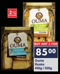 President Hyper Ouma Rusks offer