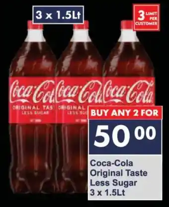 President Hyper Coca-Cola Original Taste Less Sugar offer