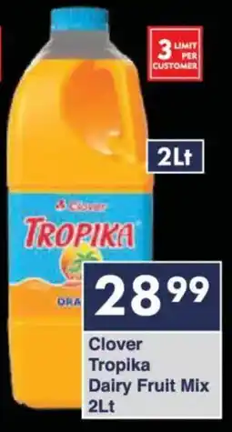 President Hyper Clover Tropika Dairy Fruit Mix offer