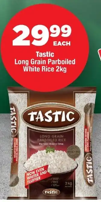 OK Foods Tastic Long Grain Parboiled White Rice offer