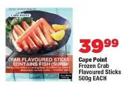 OK Foods Cape Point Frozen Crab Flavoured Sticks offer