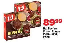 OK Foods I&J Beefers Frozen Burger Patties offer