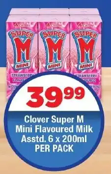 OK Foods Clover Super M Mini Flavoured Milk offer