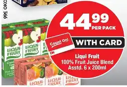 OK Foods Liqui Fruit 100% Fruit Juice Blend offer