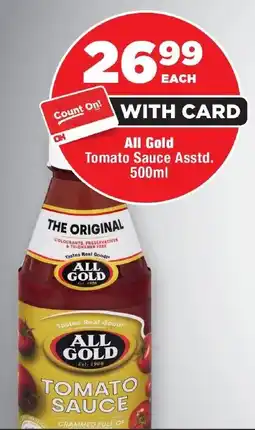OK Foods All Gold Tomato Sauce offer