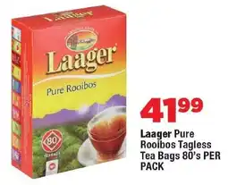 OK Foods Laager Pure Rooibos Tagless Tea Bags offer