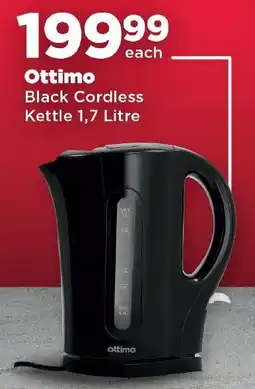 OK Foods Ottimo Black Cordless Kettle offer