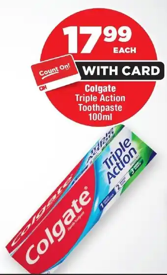 OK Foods Colgate Triple Action Toothpaste offer