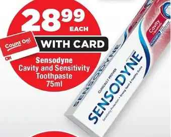 OK Foods Sensodyne Cavity and Sensitivity Toothpaste offer