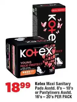 OK Foods Kotex Maxi Sanitary Pads or Pantyliners offer
